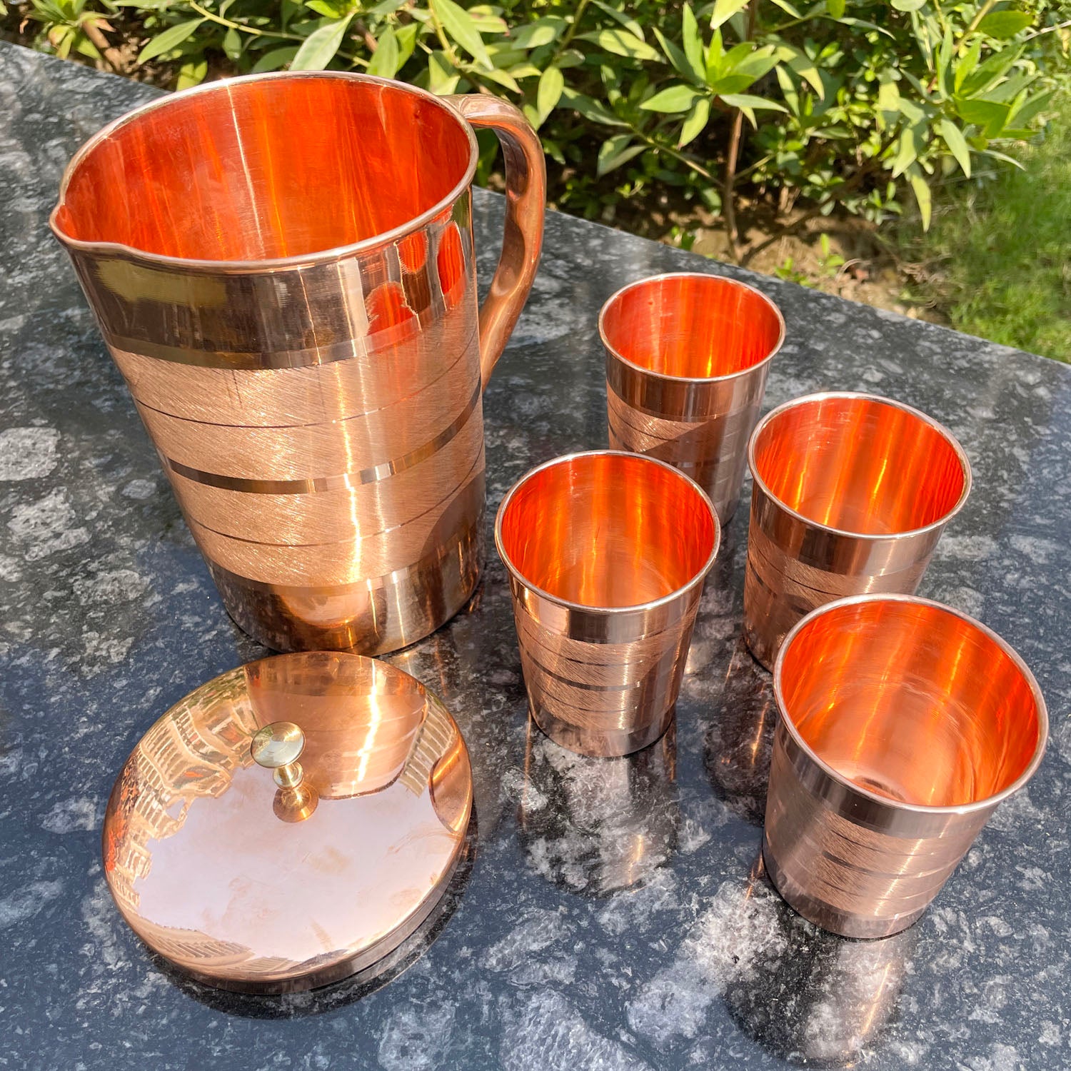 Copper Jug Set for Diwali  Gift