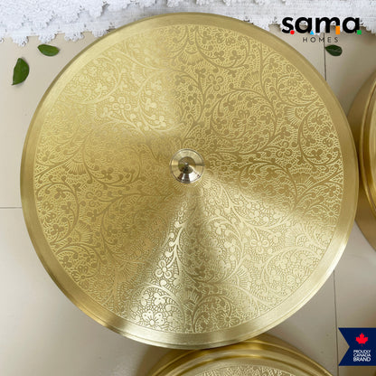 Sama Homes Brass Spice Box
