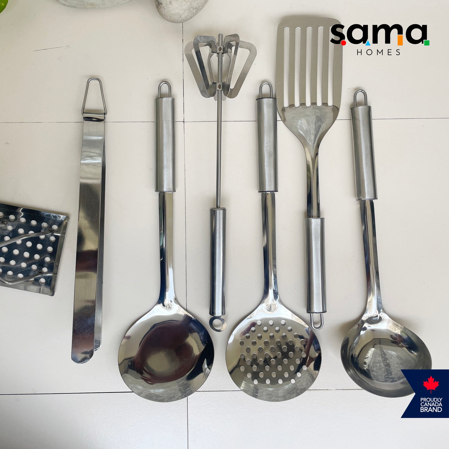 Stainless Steel Cooking Cutlery | Set of 8 Pieces