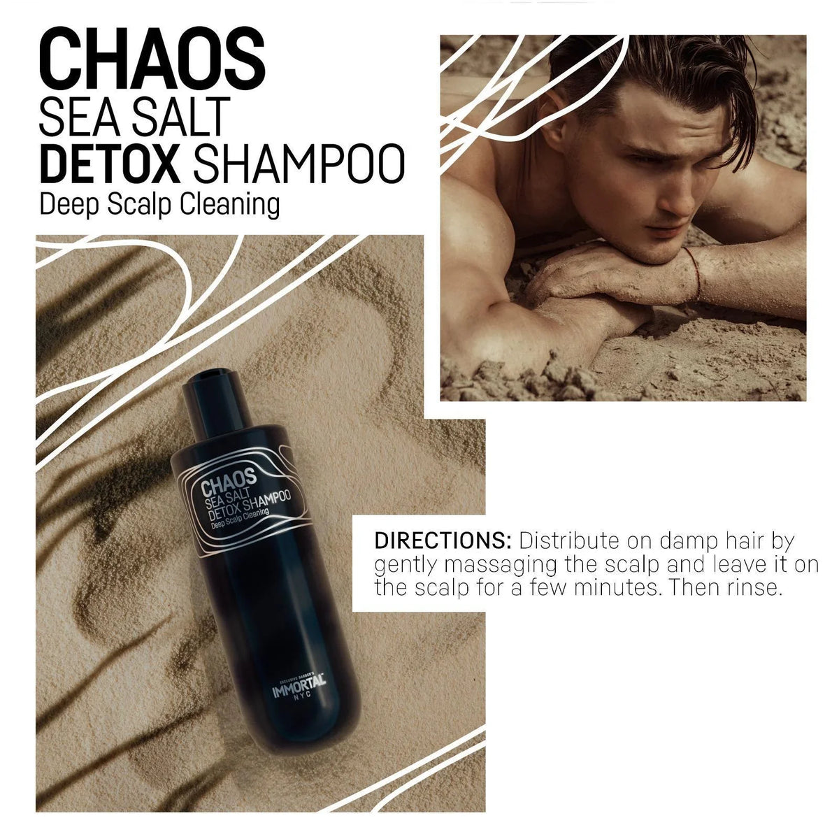 Immortal NYC Chaos Sea Salt Shampoo 350ML by Immortal - Sustainable Living (View 3)