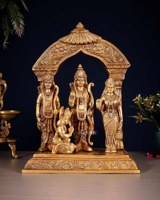 Brass superfine Ram Darbar Statue 12 inch - Sama Homes Idol - Brass Sculpture