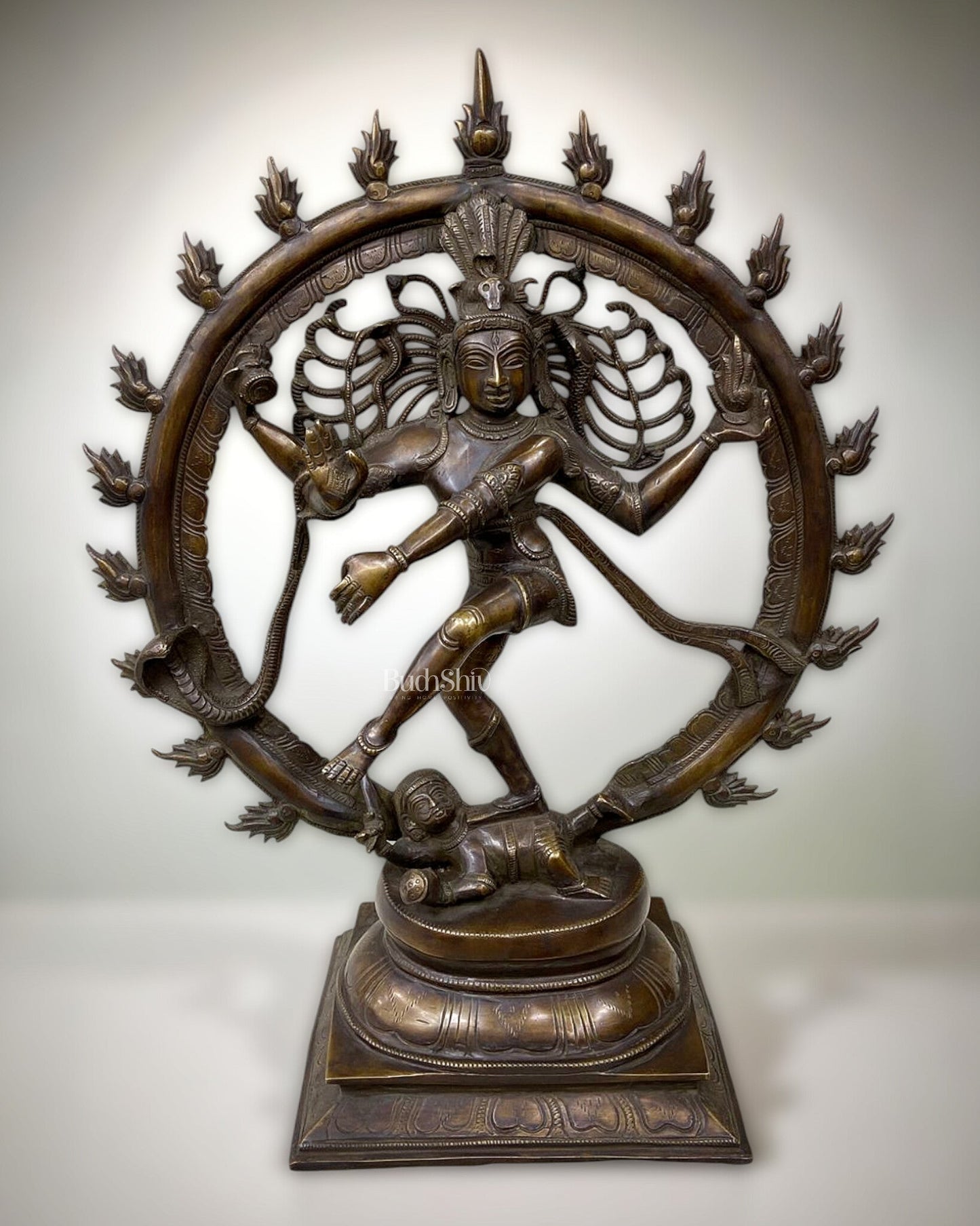 Brass Nataraja Statue 24 inch | 100% Certified Copper & Brass - Sama Homes Idol - Brass Sculpture
