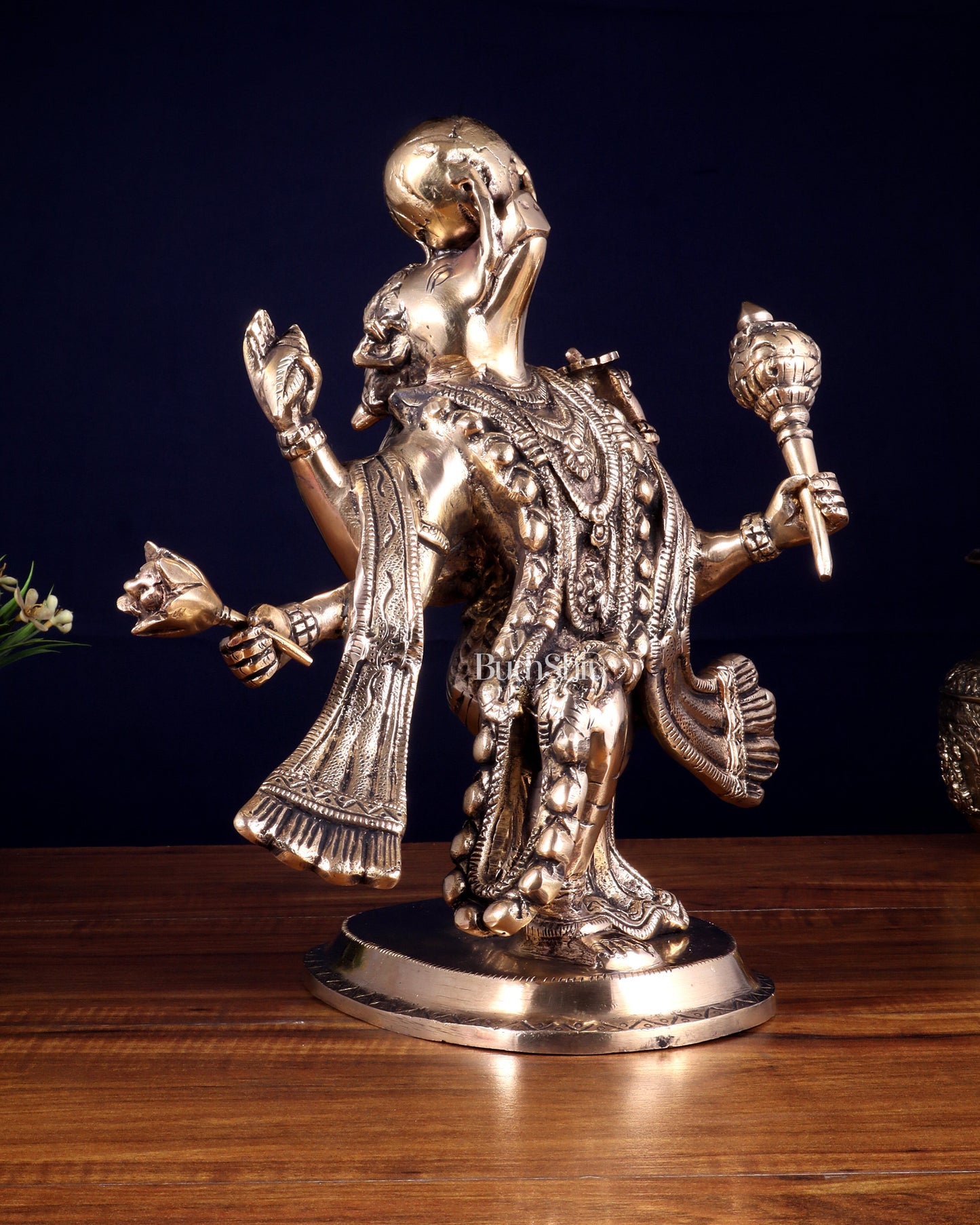 Pure Brass Varaha Avatar of Lord Vishnu | Lifting Earth |13” - Sama Homes Idol - Brass Sculpture