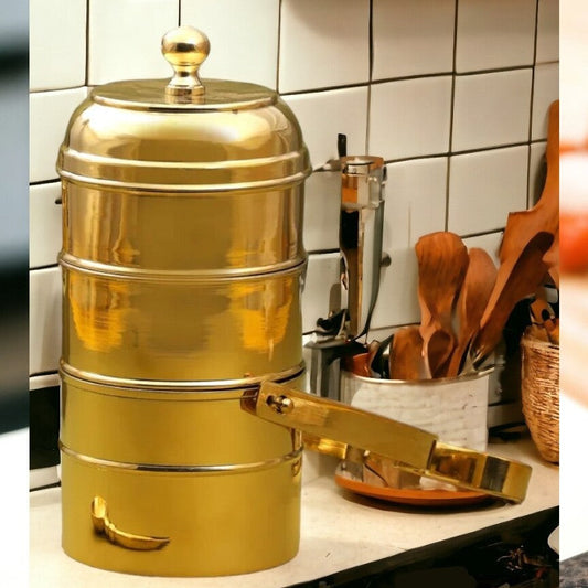 Sama Homes Brass Tiffin Box With Kalai – Sama Homes