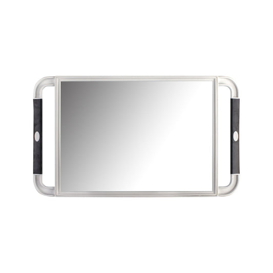 JRL Large Hand Held Mirror - White