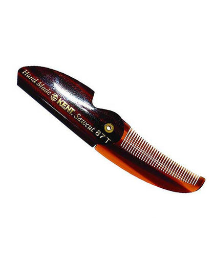 K-87T Kent 87T folding pocket mustache comb (117mm/4.6in) by Kent - Moustache Combs & Brushes (View 2)