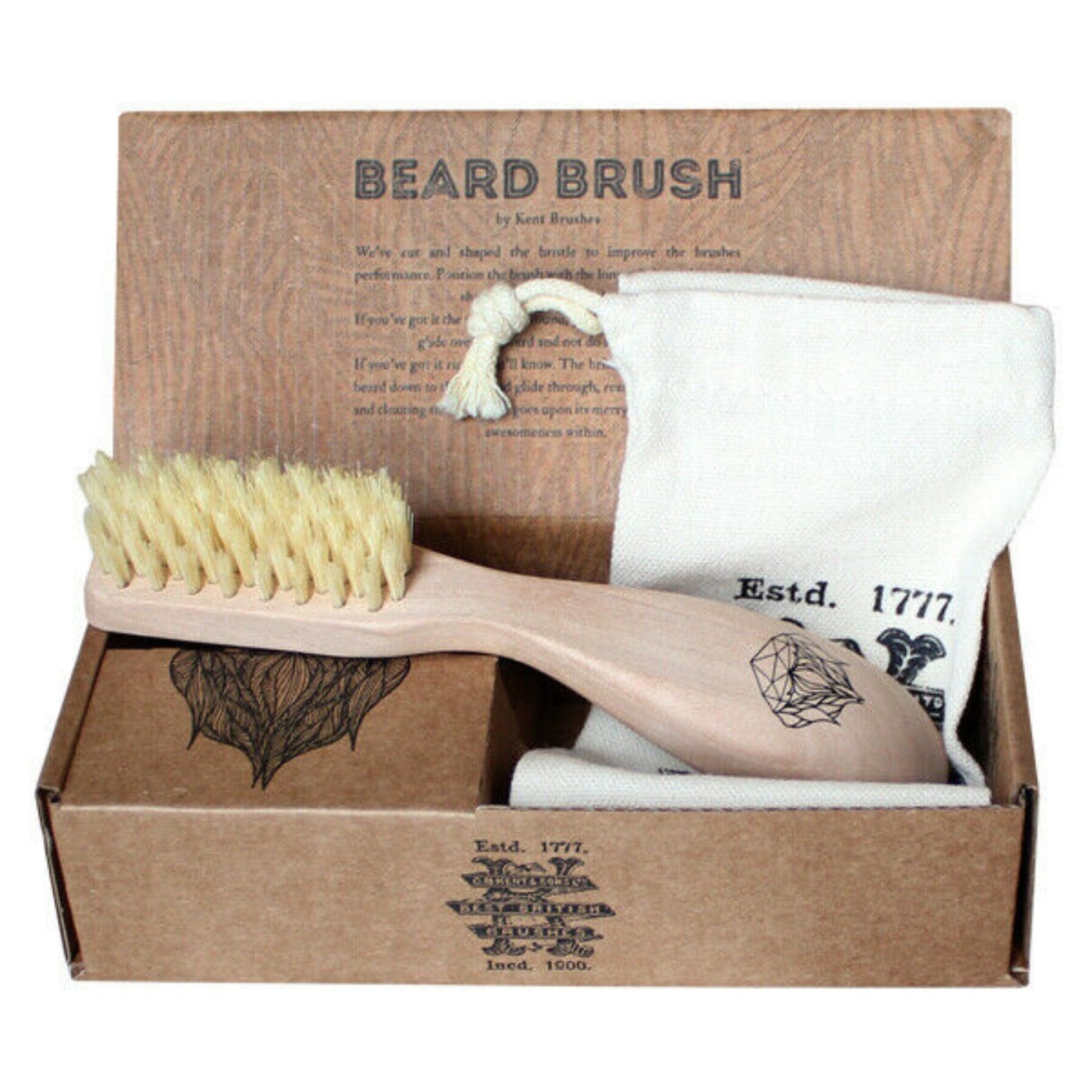 K-BRD3 Kent Left-Handed Beard Brush - Eco-friendly - Sama Homes