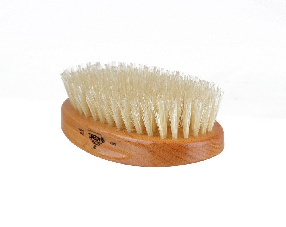 K-MG2 Kent Military Brush, Oval, Beechwood, Pure Black Bristle Hairbrush - Eco-friendly - Sama Homes