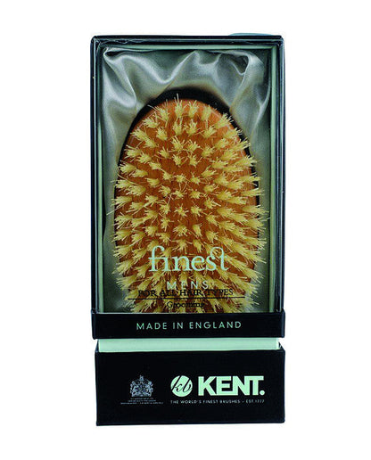 K-MG3 Kent Military Brush, Oval, Beechwood, Pure White Bristle Hairbrush by Kent - Hair Brushes (View 4)