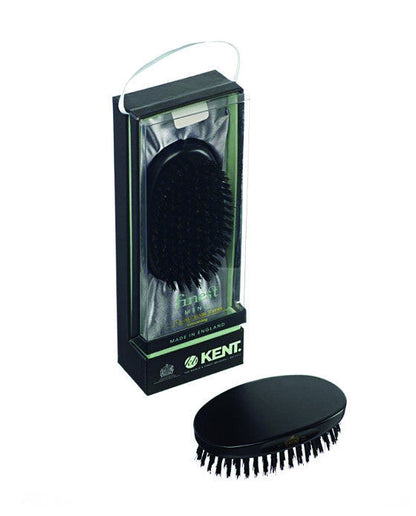 K-MN11 Kent Military Brush, Oval, Black Bristles, Ebonywood by Kent - Hair Brushes (View 2)