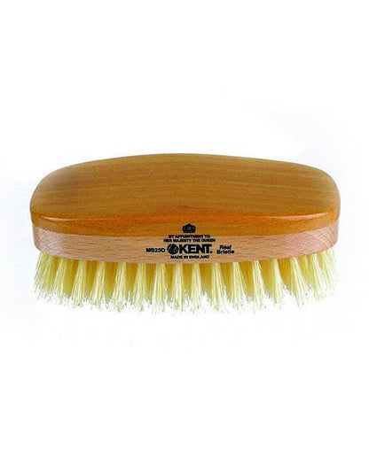 K-MS23D Kent Military Brush, Rectangular, White Soft Bristles, Satinwood & Beechwood by Kent - Hair Brushes