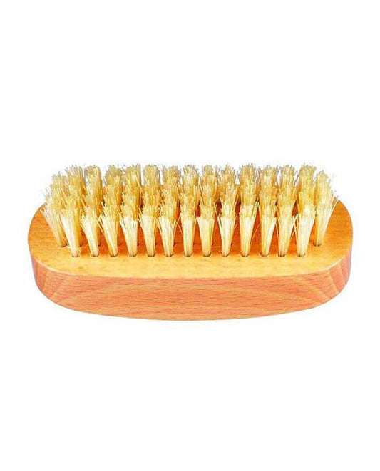K-NB3 Kent Aqua Nail Brush, White Bristles With Row Of Bristle On Back, Beechwood
