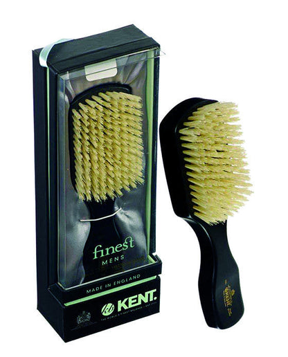 K-OE1 Kent Men's Brush, Rectangular Head, White Bristles, Ebonywood by Kent - Hair Brushes (View 2)