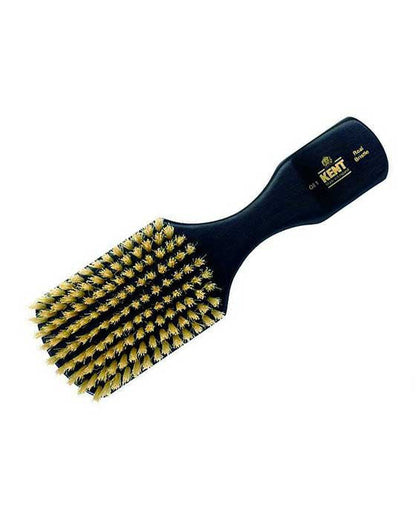 K-OE1 Kent Men's Brush, Rectangular Head, White Bristles, Ebonywood by Kent - Hair Brushes