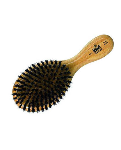 K-OG1 Kent Men's Brush, Oval Head, Black Bristles, Satinwood by Kent - Hair Brushes