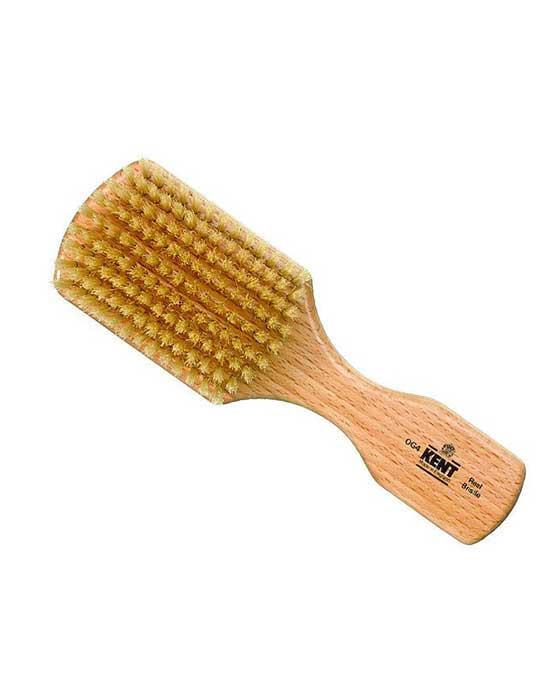 K-OG4 Kent Men's Brush, Rectangular Head, White Bristles, Beechwood - Eco-friendly - Sama Homes