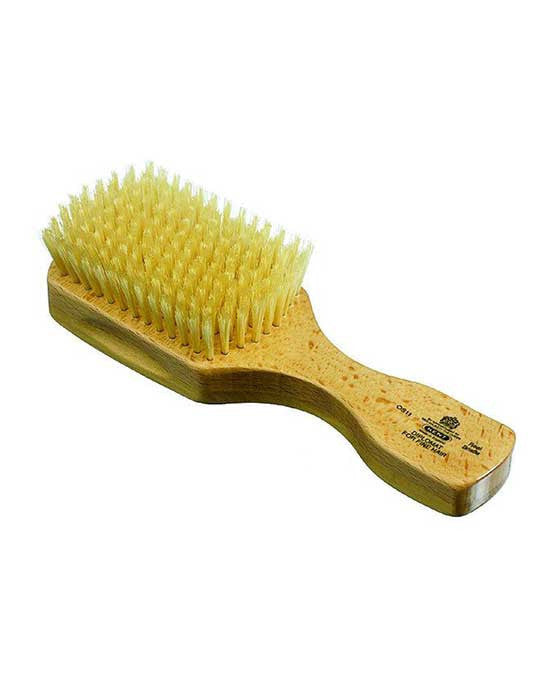 K-OS11 Kent Men's Brush, Rectangular Head,soft White Bristles, Satinwood - Eco-friendly - Sama Homes