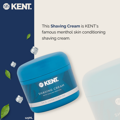 K-SCT2 Kent Menthol Shaving Cream, Tub (125ml/4.2oz) by Kent - Shave Cream (View 5)