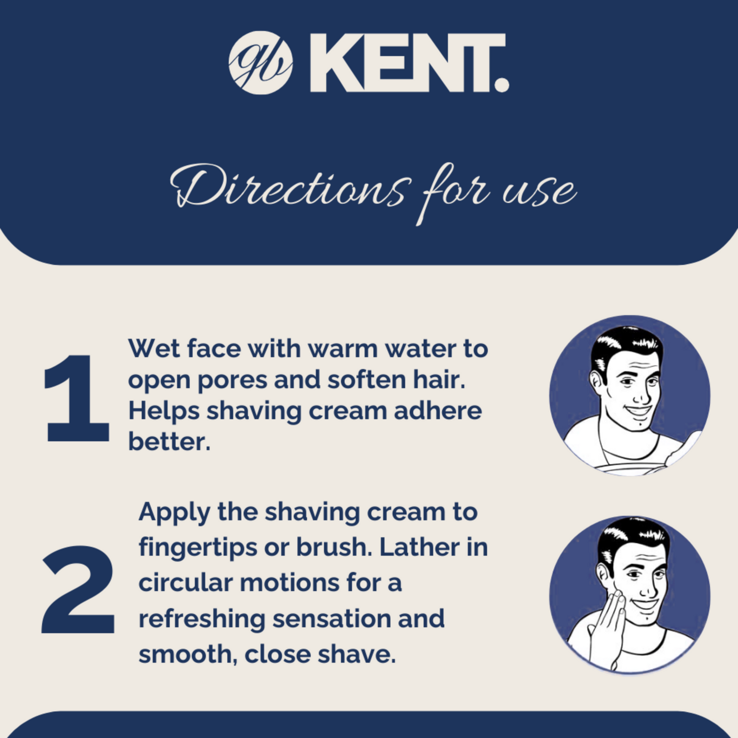 K-SCT2 Kent Menthol Shaving Cream, Tub (125ml/4.2oz)