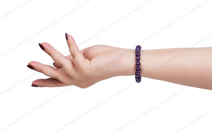 Amethyst Bracelet - Reduce Anxiety, Improve Focus and Balance Emotions by SAMAHealing - Sustainable Living (View 3)