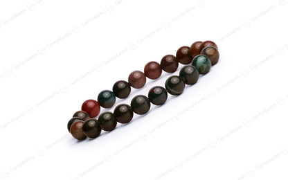 Bloodstone Bracelet - Mars Stone for Energy, Courage & Strength by SAMAHealing - Sustainable Living (View 2)