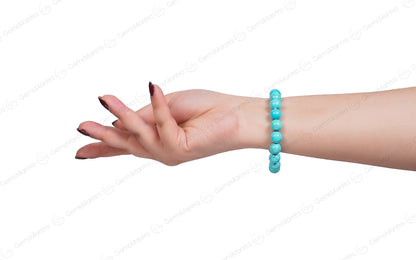 Turquoise Bracelet - Boost Confidence, Improve Communication and Public Speaking by SAMAHealing - Sustainable Living (View 3)