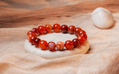 Natural Carnelian Bracelet by SAMAHealing - Sustainable Living (View 2)