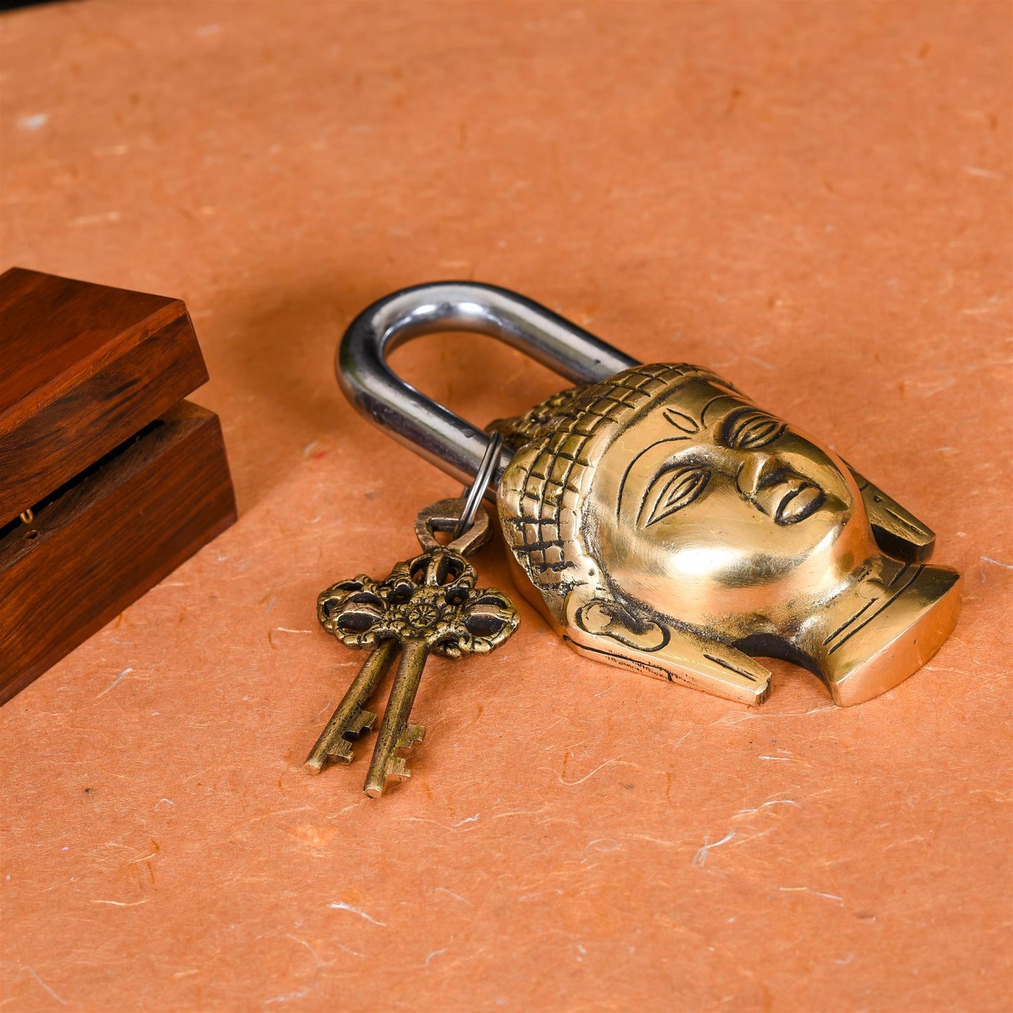 Brass Buddha Door Lock