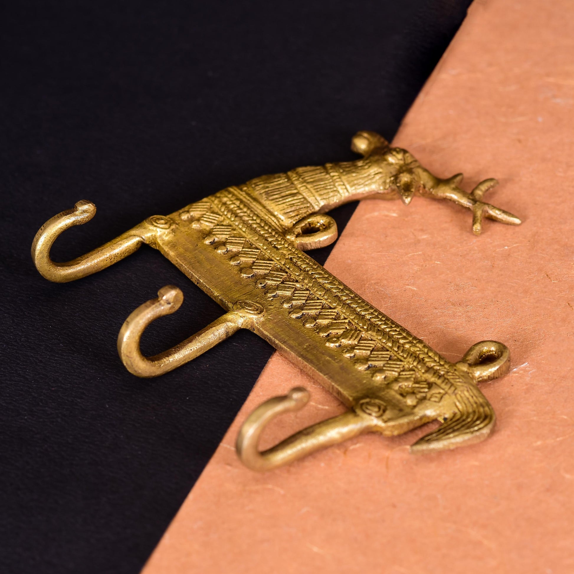 Brass Deer Wall Key Hanger (5.5 Inch) - Image 2