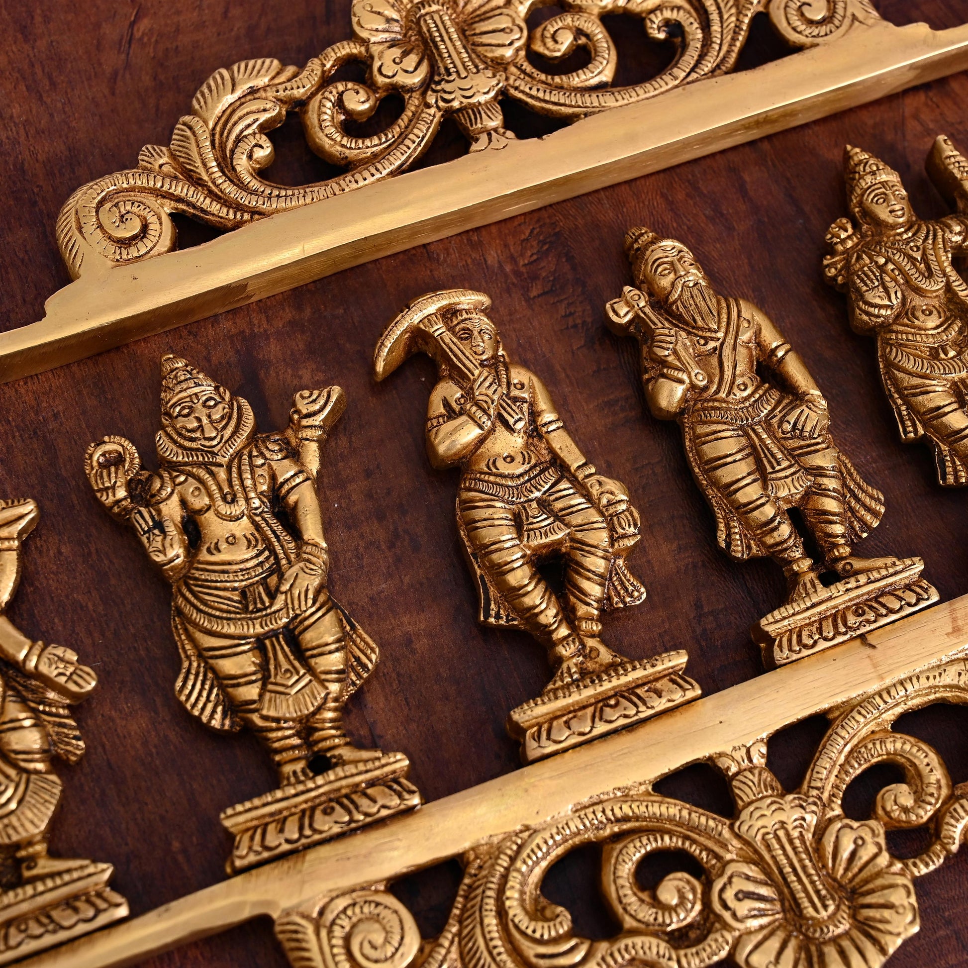 BRASS Dashavatara / VISHNU AVATAR WALL HANGING (9.5") - Image 3