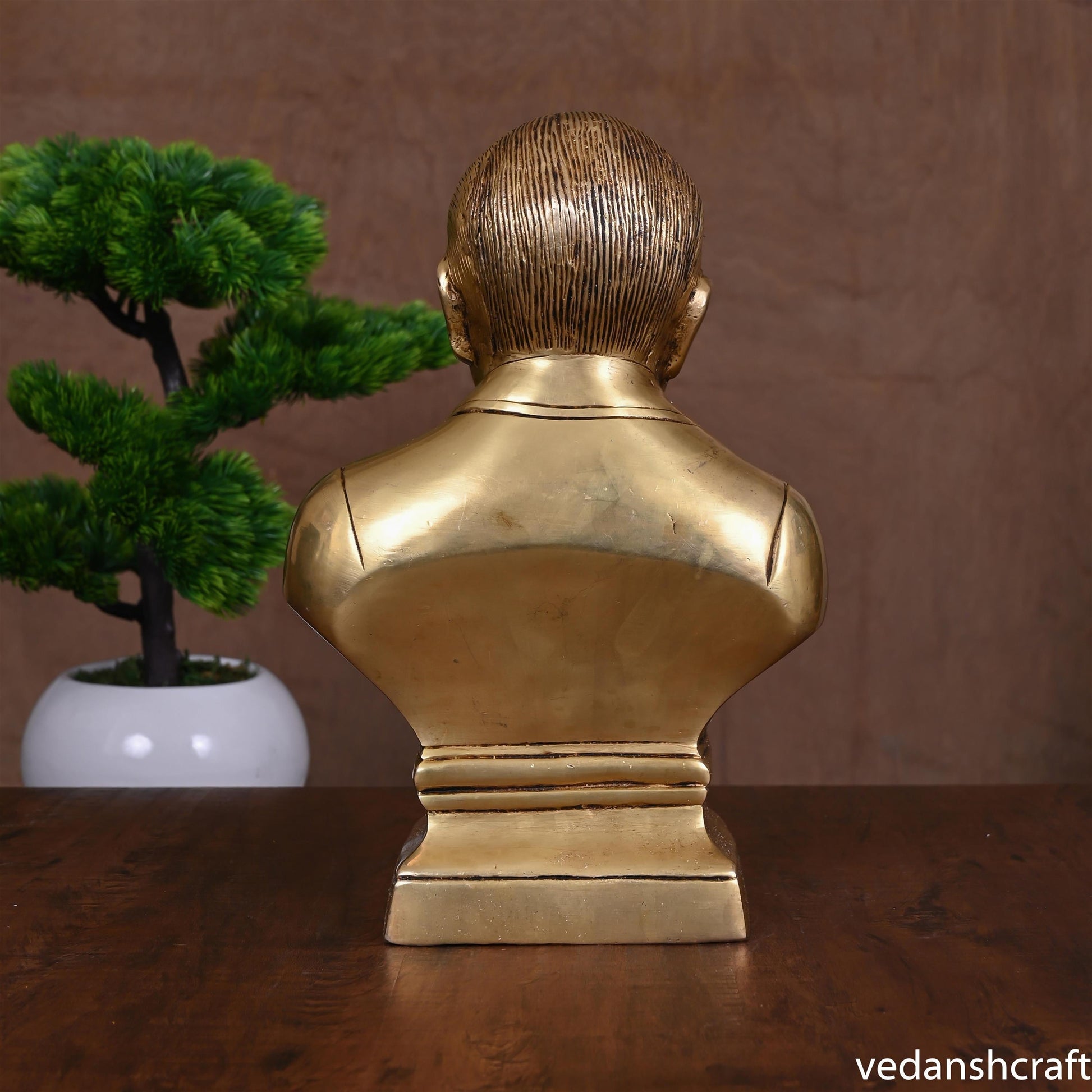 Brass Bhimrao Ambedkar Bust Statue (11 Inch) - Image 3