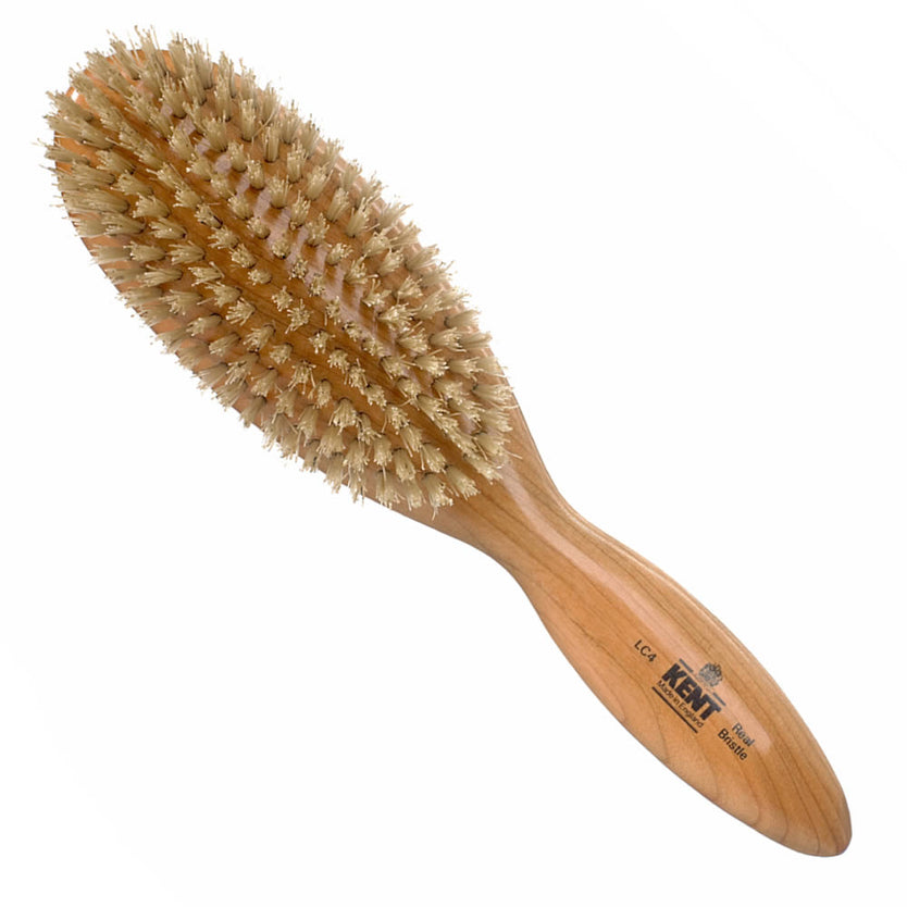 Kent Ladies Finest Cherrywood Pure White Bristle Brush - Eco-friendly - Sama Homes