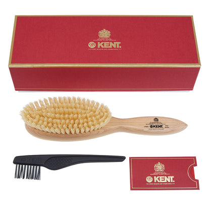 Kent Handmade Satinwood Pure Soft White Bristle Oval Hairbrush by Kent - Hair Brushes (View 2)