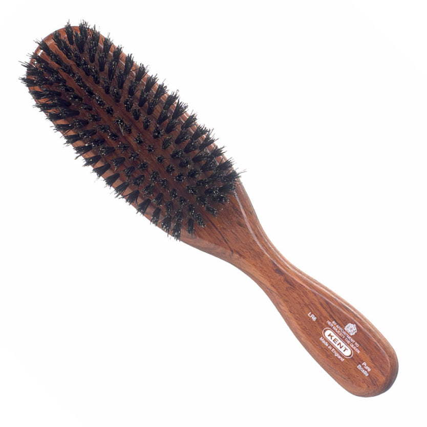 Kent Ladies Finest Dark Wood Pure Black Bristle Brush - Eco-friendly - Sama Homes