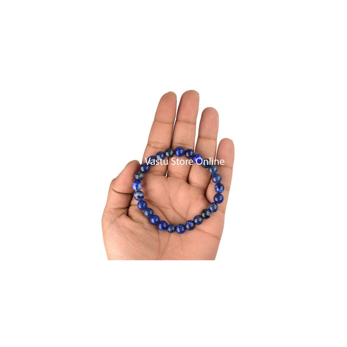 Lapis Lazuli Round Crystal Bracelet - Image 3