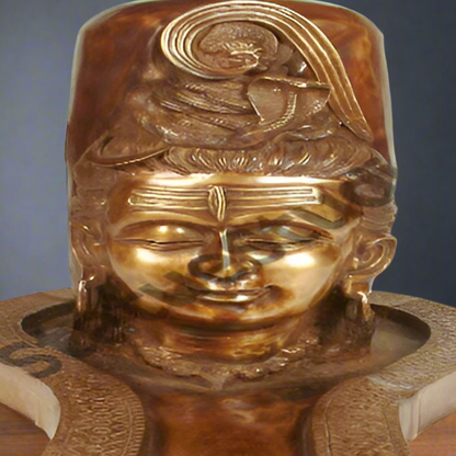 Large Size Brass Hindu Sacred And Pure ShivLing Shiva Lingam For Temple 2 Feet by vendor-unknown - Hindu Gods (View 2)