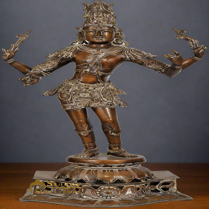 Brass Large Size Mahadeva The Destroyer God Lord Shiva Idol 32" by vendor-unknown - Hindu Gods