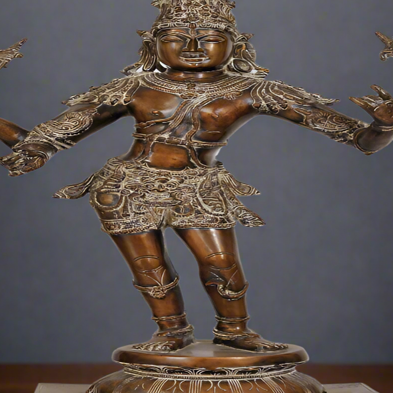 Brass Large Size Mahadeva The Destroyer God Lord Shiva Idol 32"