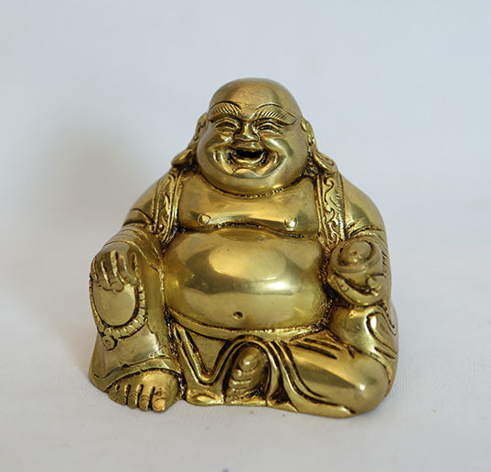 Brass Laughing Buddha