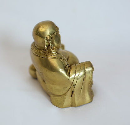 Brass Laughing Buddha by Siddhhi Arts - Idol (View 4)