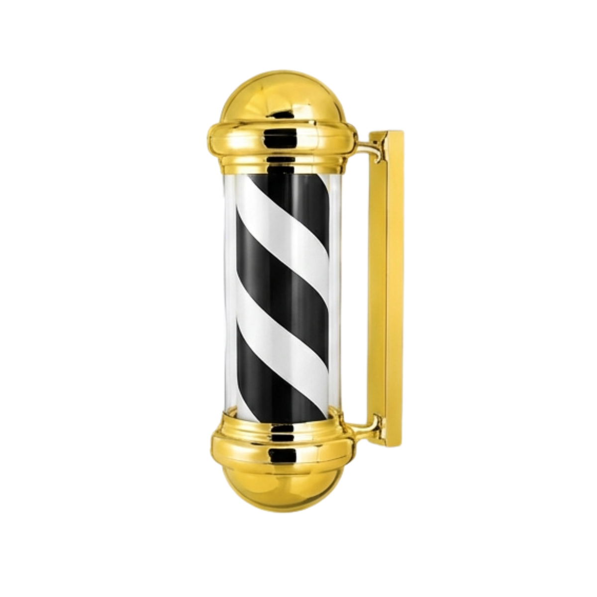 Levant Premium Barber Pole 01 - Gold & Black 29" by LEVANT BARBER EQUIPMENT - Furniture
