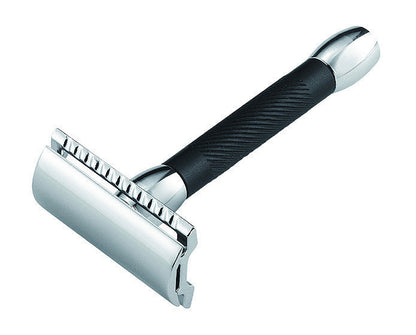 Merkur 30B 3-Piece DE Safety Razor, Closed Comb, Short Handle, Bright Chrome/ Black by Merkur - Double Edge Safety Razors (View 2)
