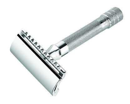 Merkur 33C 3-Piece DE Safety Razor, Closed Comb, Knurled Standard Handle, Chrome by Merkur - Double Edge Safety Razors (View 2)