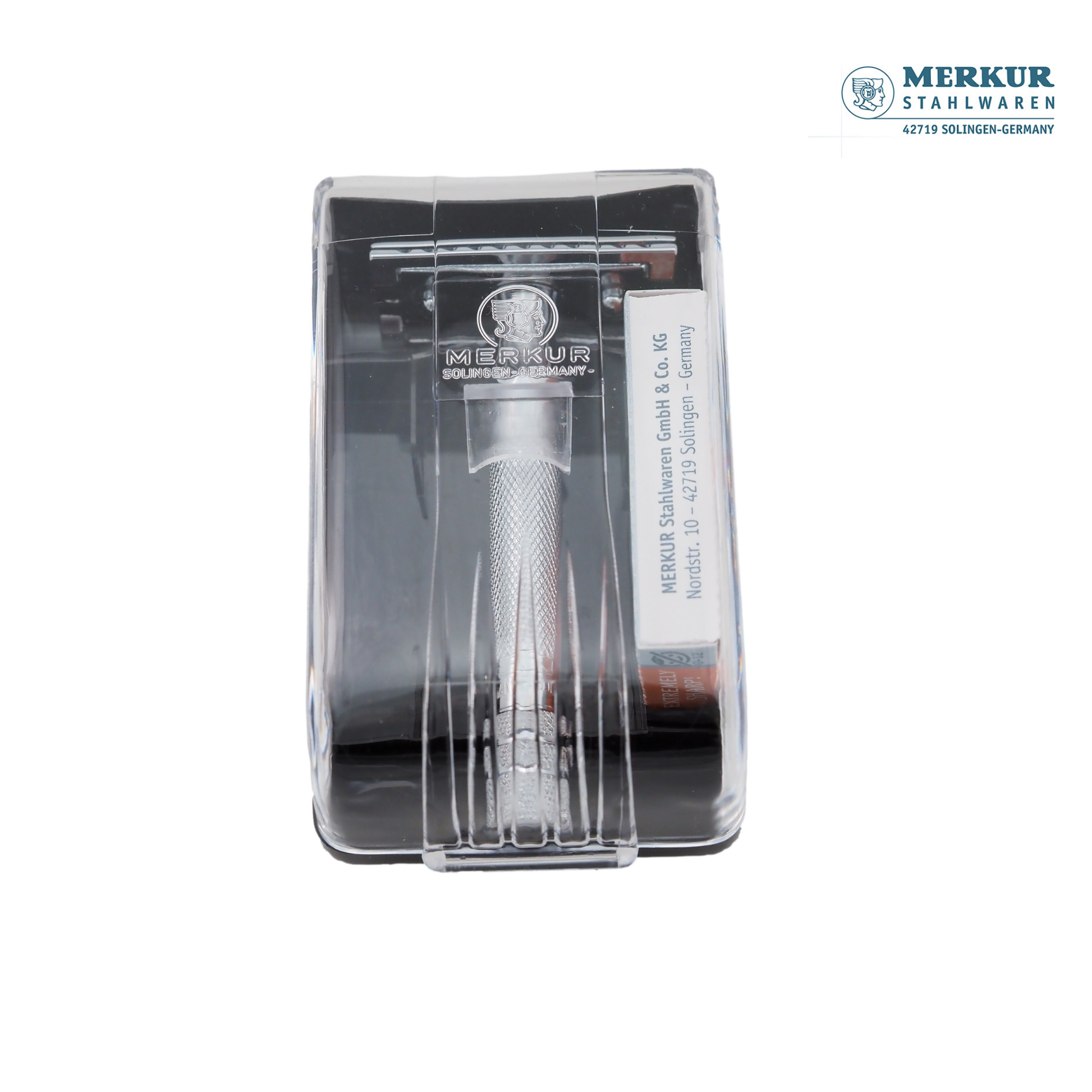 Merkur 333C Set of Classic Double-Edge Safety Razor, Bright Chrome Finish, 10 blades - Image 8