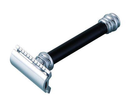 Merkur 38B 2-Piece DE Safety Razor, Closed Comb, Barberpole Long Heavy Handle, Black by Merkur - Double Edge Safety Razors (View 2)