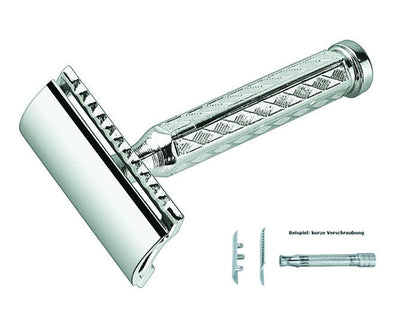 Merkur 42C 3-Piece DE Safety Razor, Closed Comb, Classic 1906 Etched Handle, Chrome by Merkur - Double Edge Safety Razors (View 3)