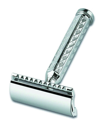 Merkur 42C 3-Piece DE Safety Razor, Closed Comb, Classic 1906 Etched Handle, Chrome by Merkur - Double Edge Safety Razors (View 4)