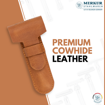 Merkur Leather Case for all Items except 24001, Cowhide, Brown by Merkur - Razor Accessories (View 3)