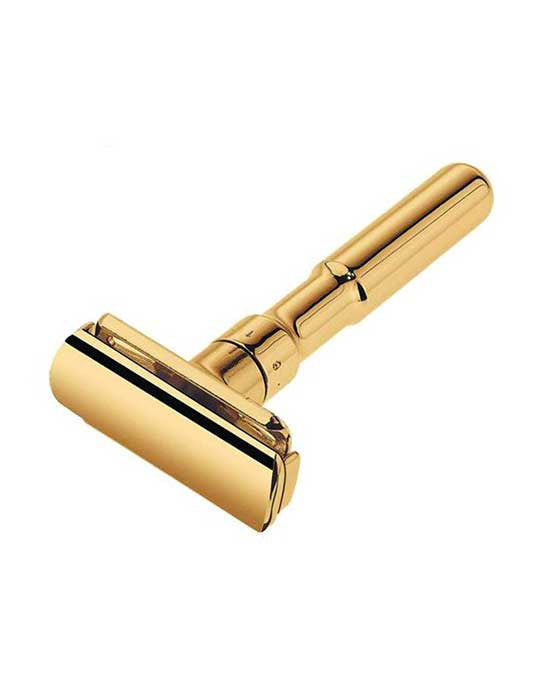 Merkur Futur Adjustable Double Edge Safety Razor Safety Razor With Snap Closure, Gold - Image 2