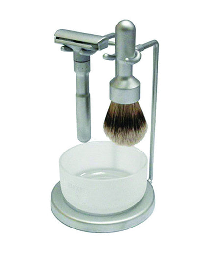 Merkur Futur Adjustable 4-Piece Luxury Shaving Set (Matte Satin Finish) by Merkur - Gift Sets & Kits